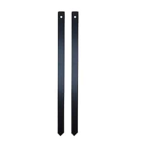 Optional Lawn Stakes for Granite Address Plaques in Black