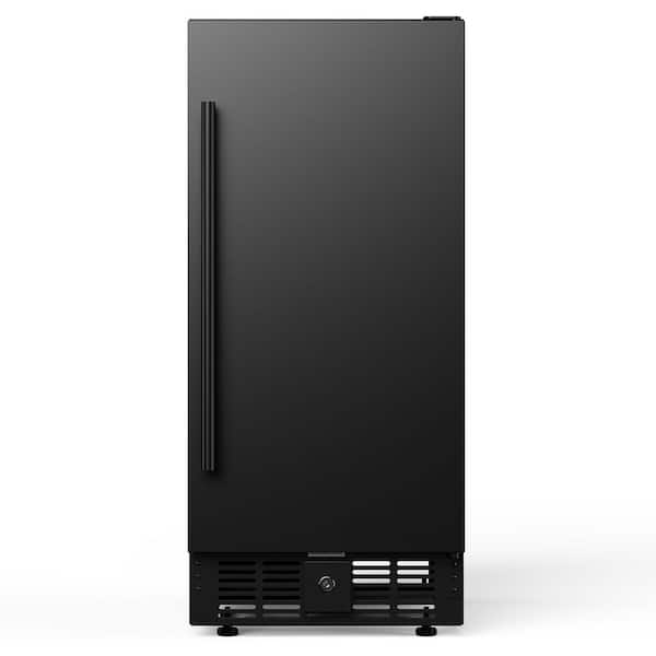 25 in. Single Zone 130-Cans Freestanding/Undercounter Beverage and Wine Cooler Fridge in Silver with UV-Proof Door