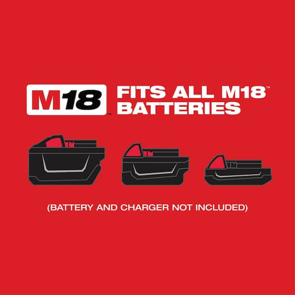 Milwaukee - M18 FUEL Gen-2 18V Lithium-Ion Brushless Cordless Mid Torque 1/2 in. Impact w/Fring w/5.0 ah Resistant Battery