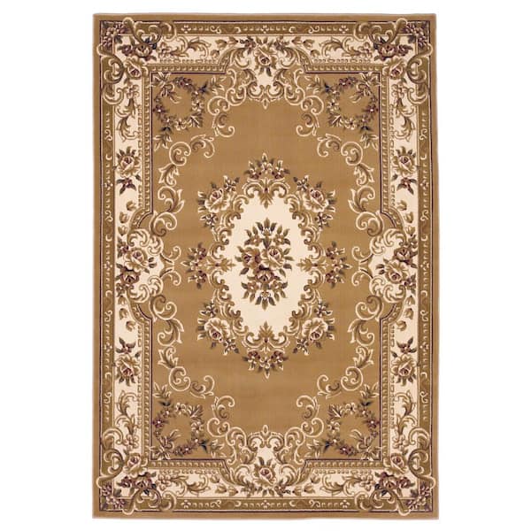 MILLERTON HOME Traditional Morrocan Beige/Ivory 8 ft. x 11 ft. Area Rug