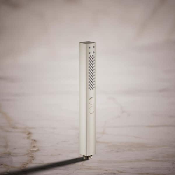 Shift+ Square 2-Spray Handheld Showerhead with Katalyst Air-Induction Technology in Vibrant Brushed Nickel