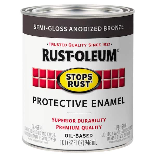 Rust-Oleum - Rustproof Enamel Spray Paint: Anodized Bronze, Gloss, 15 oz -  83713677 - MSC Industrial Supply