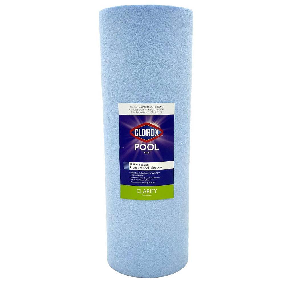 Clorox Platinum Edition 9 in. Dia Premium Pool Filter Cartridge