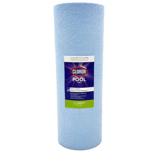 Clorox Platinum Edition 9 in. Dia Premium Pool Filter Cartridge Replacement for Hayward C751, Hayward C900RE