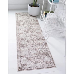 Bromley Wells Light Brown 2 ft. x 13 ft. 1 in. Area Rug