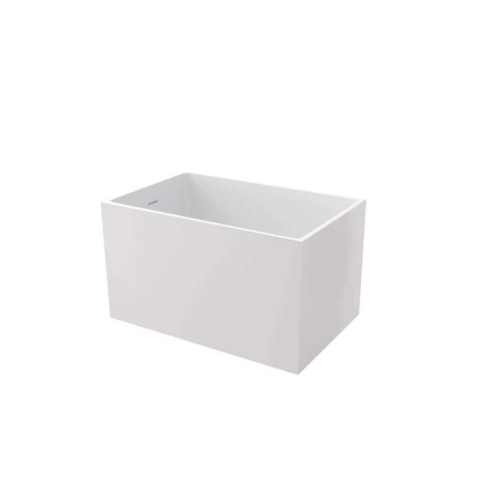 43 in. x 27.5 in. Rectangular Acrylic Freestanding Soaking Bathtub with Chrome Left Drain and Seat in White price history on PriceWatchPro