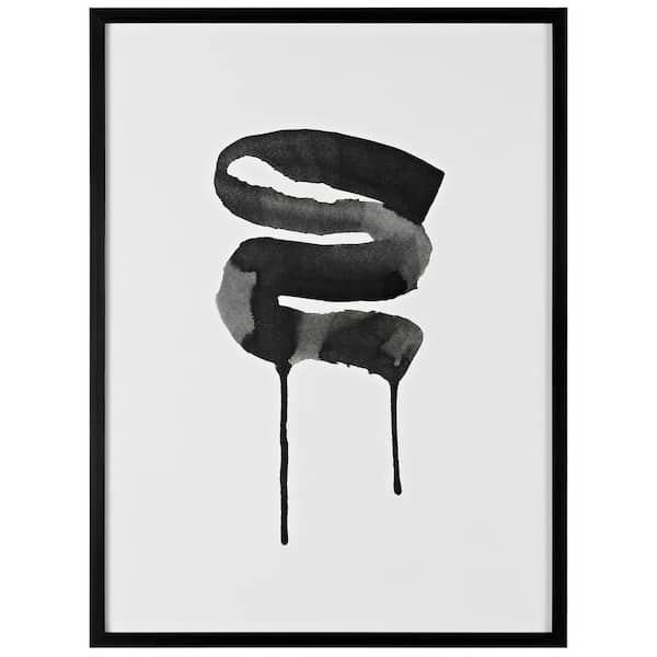 SAFAVIEH Hebi Flow Framed Mixed Media Abstract Wall Art 4 in. x 21 in.
