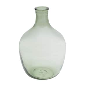 12 in. Green Glass Bulb Vase