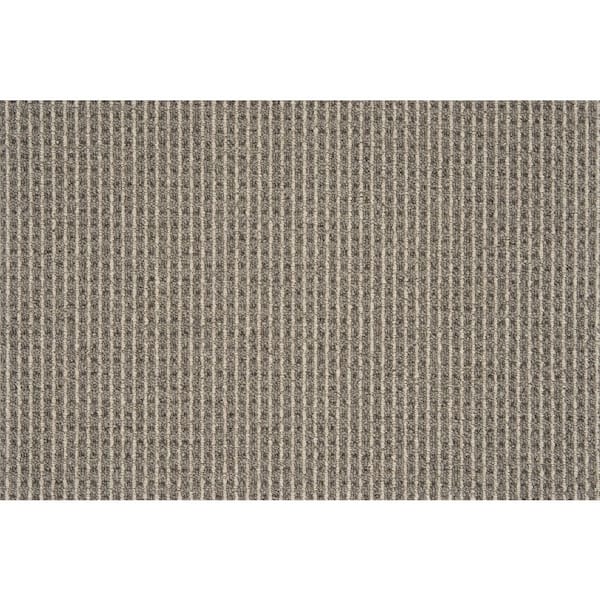 Natural Harmony Shenadoah Stripe Flint/Stone Custom Area Rug with Pad