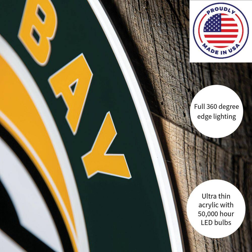 William & Mary Round LED Wall Decor with Backlighting