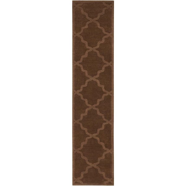 Artistic Weavers Central Park Abbey Chocolate 2 ft. x 10 ft. Indoor Runner Rug