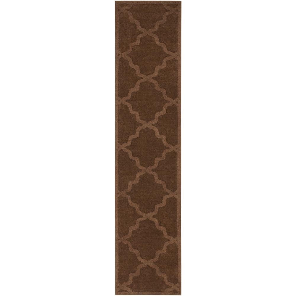 Artistic Weavers Central Park Abbey Chocolate 2 ft. x 12 ft. Indoor ...