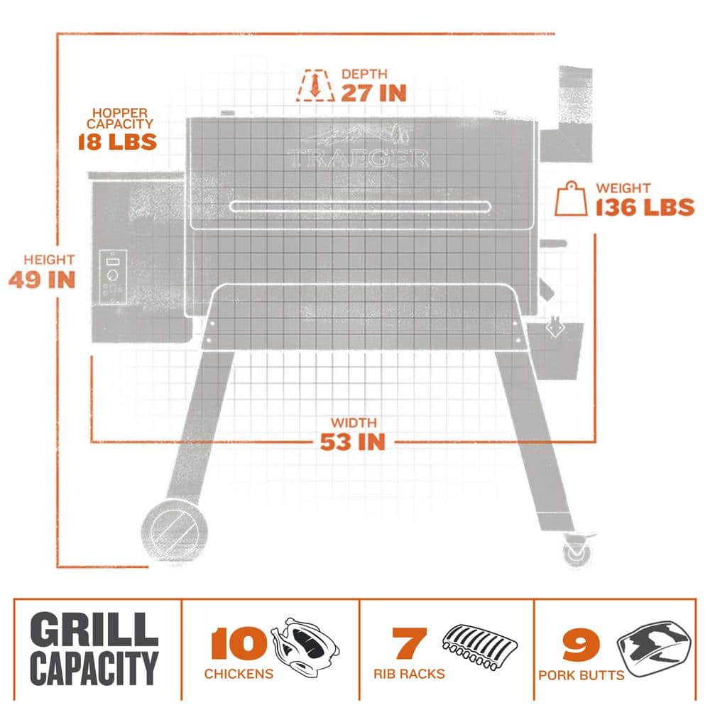 Traeger Pro 34 Bronze Pellet Grill with Auto Start