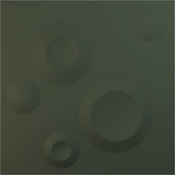 Cole Satin Hunt Club Green 1/3 in. x 1 ft. x 1 ft. Green PVC Decorative Wall Paneling 12-Pack