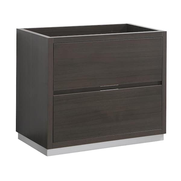 Fresca Valencia 36 in. W Bathroom Vanity Cabinet in Gray Oak