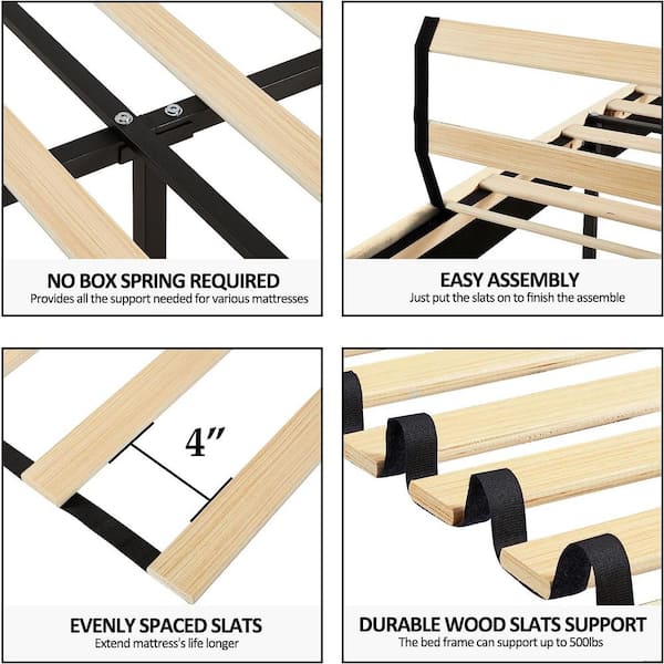 Amazon.com: DG Casa George King Size Bed Frame - Charcoal