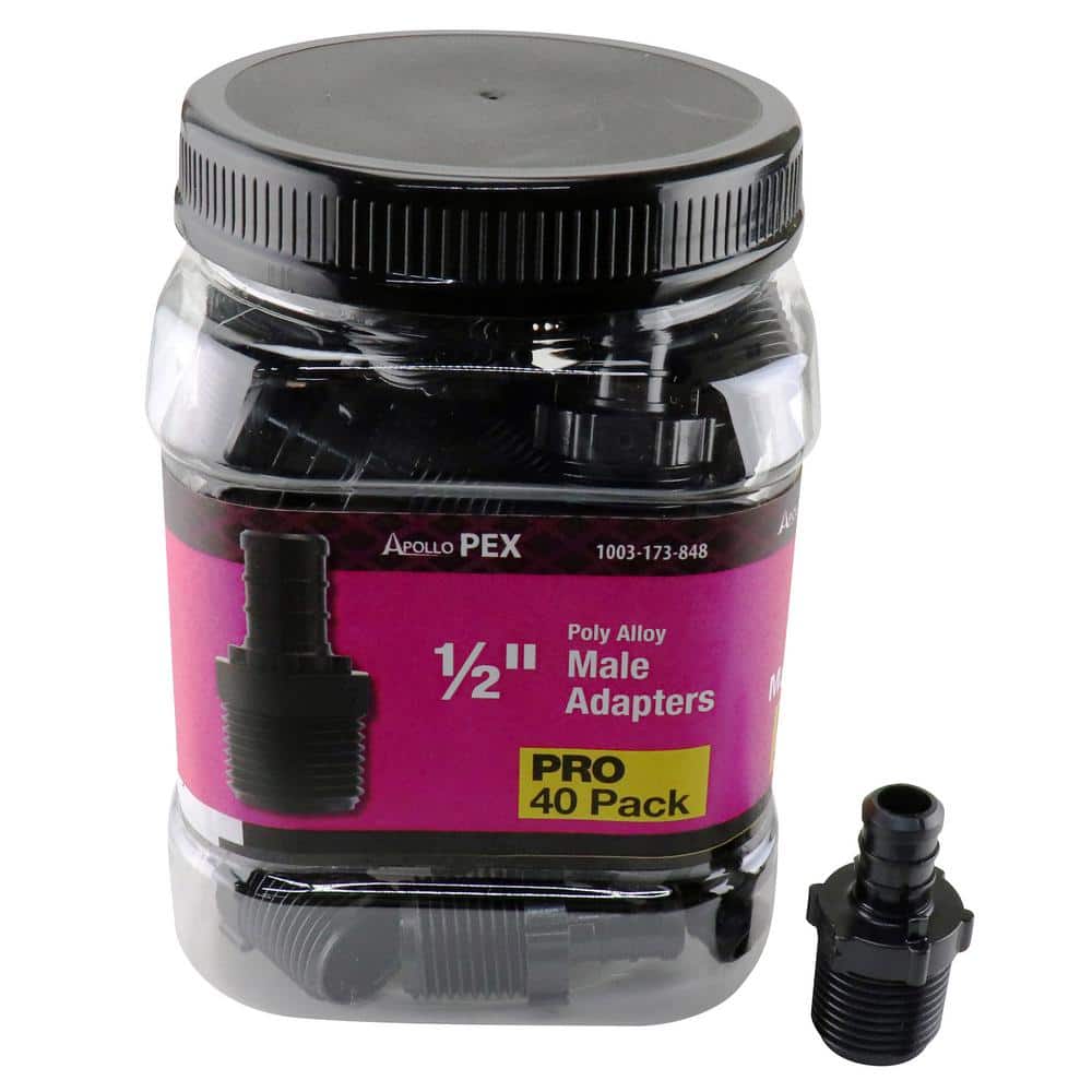 1/2 in. Polyalloy PEX-B Barb x MNPT Adapter Pro Pack (40-Pack) price history on PriceWatchPro