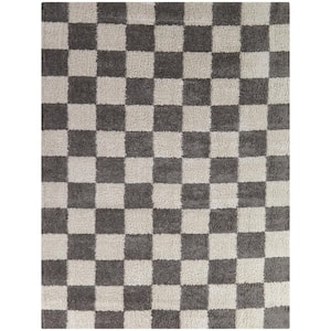 Harley Gray 4 ft. 4 in. x 6 ft. Checkered Area Rug