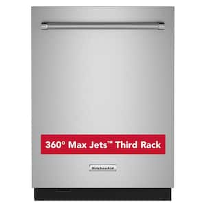 24 in. PrintShield Stainless Steel Top Control Built-In Tall Tub Dishwasher with Stainless Steel Tub, 44 dBA