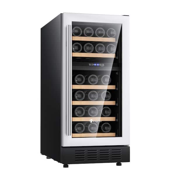 キシリッシュ KingChii 15 in. 26 Bottle Compressor Dual Zone Wine Cooler
