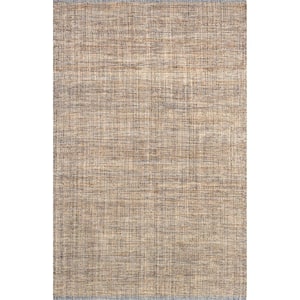 Nona Casual Recycled Cotton Blend Natural 5 ft. x 8 ft. Area Rug