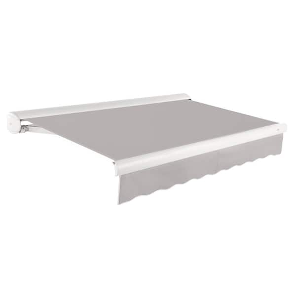 AWNTECH 20 ft. Key West Cassette Manual Retractable Awning (120 in. Projection) Gray