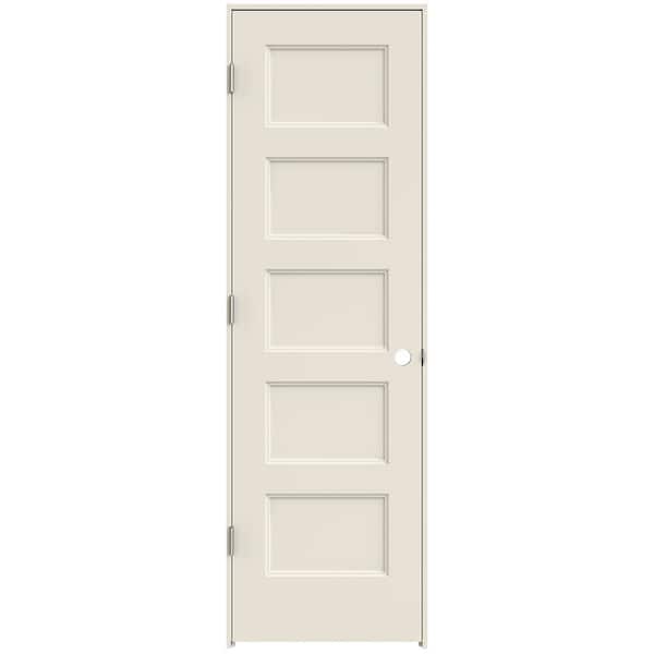 JELD-WEN 24 in. x 80 in. Conmore Primed Right-Hand Smooth Molded Composite Single Prehung Interior Door