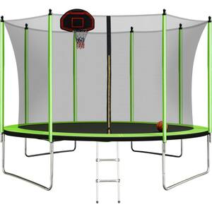 UpperBounce Upper Bounce 15-ft Round Backyard in Green in the