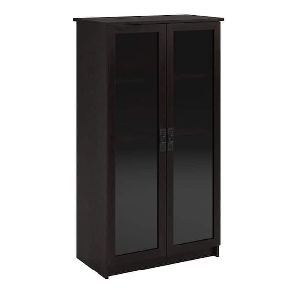 Ameriwood Home Lockwood 53.25 in. Espresso Wood 4-shelf Standard Bookcase with Adjustable Shelves