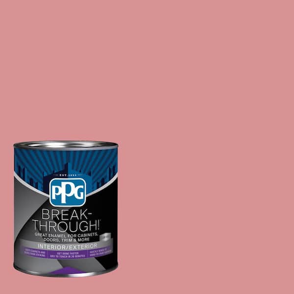 Break-Through! 1 qt. PPG1051-4 Pink Clay Pot Semi-Gloss Door, Trim & Cabinet Paint