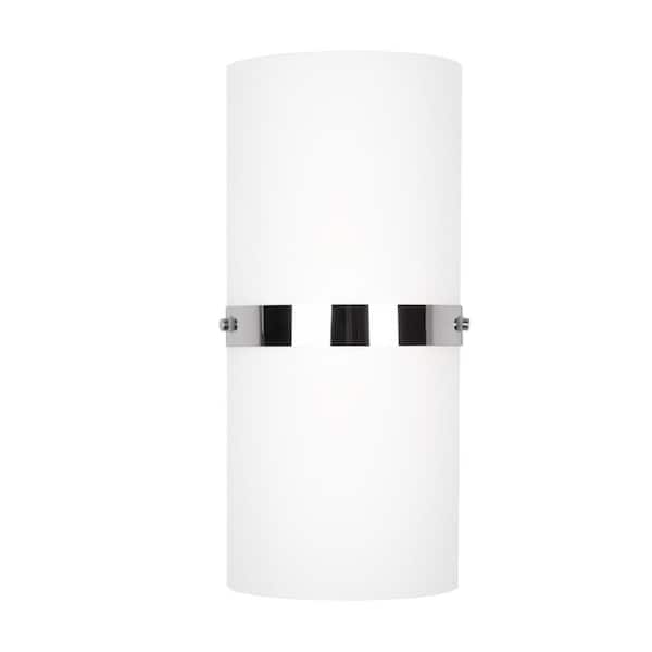 KUZCO Harrow 13-in 1 Light 16-Watt Chrome Integrated LED Wall Sconce