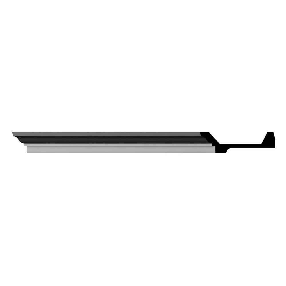 Alora 96" Black Polyurethane Crown Moulding