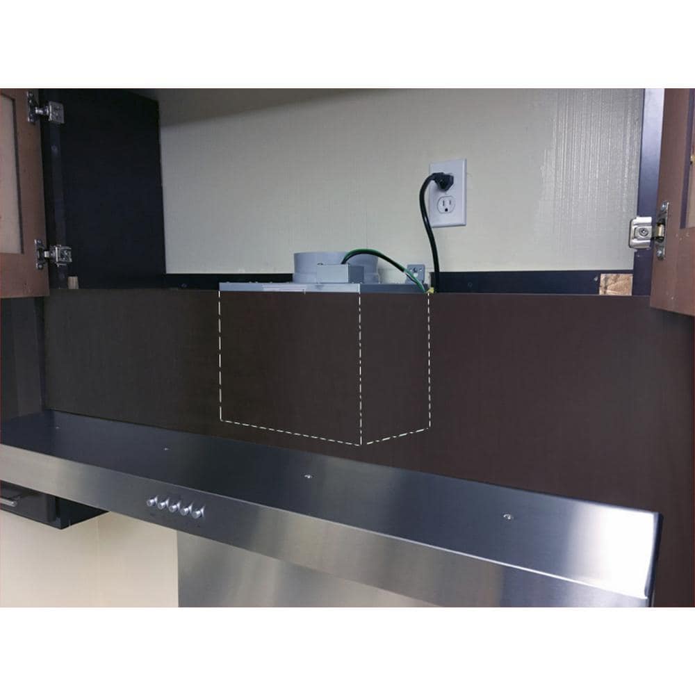42-Inch Stainless Steel Under Cabinet Range Hood with LED Lights