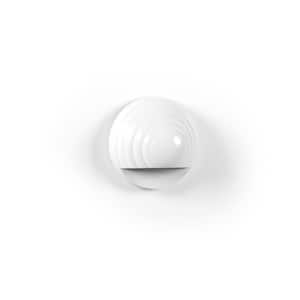 3.5 in. x 3.5 in. White Round Post Sconce