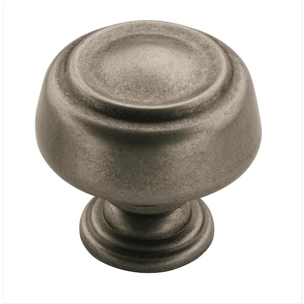 Amerock Kane 1-5/8 in. (41mm) Classic Weathered Nickel Round Cabinet Knob