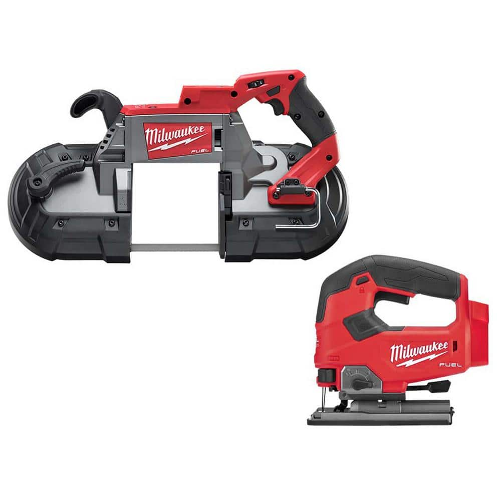 M18 FUEL 18V Lithium-Ion Brushless Cordless Deep Cut Band Saw w/Jig Saw -  Milwaukee, 2729-20-2737-20