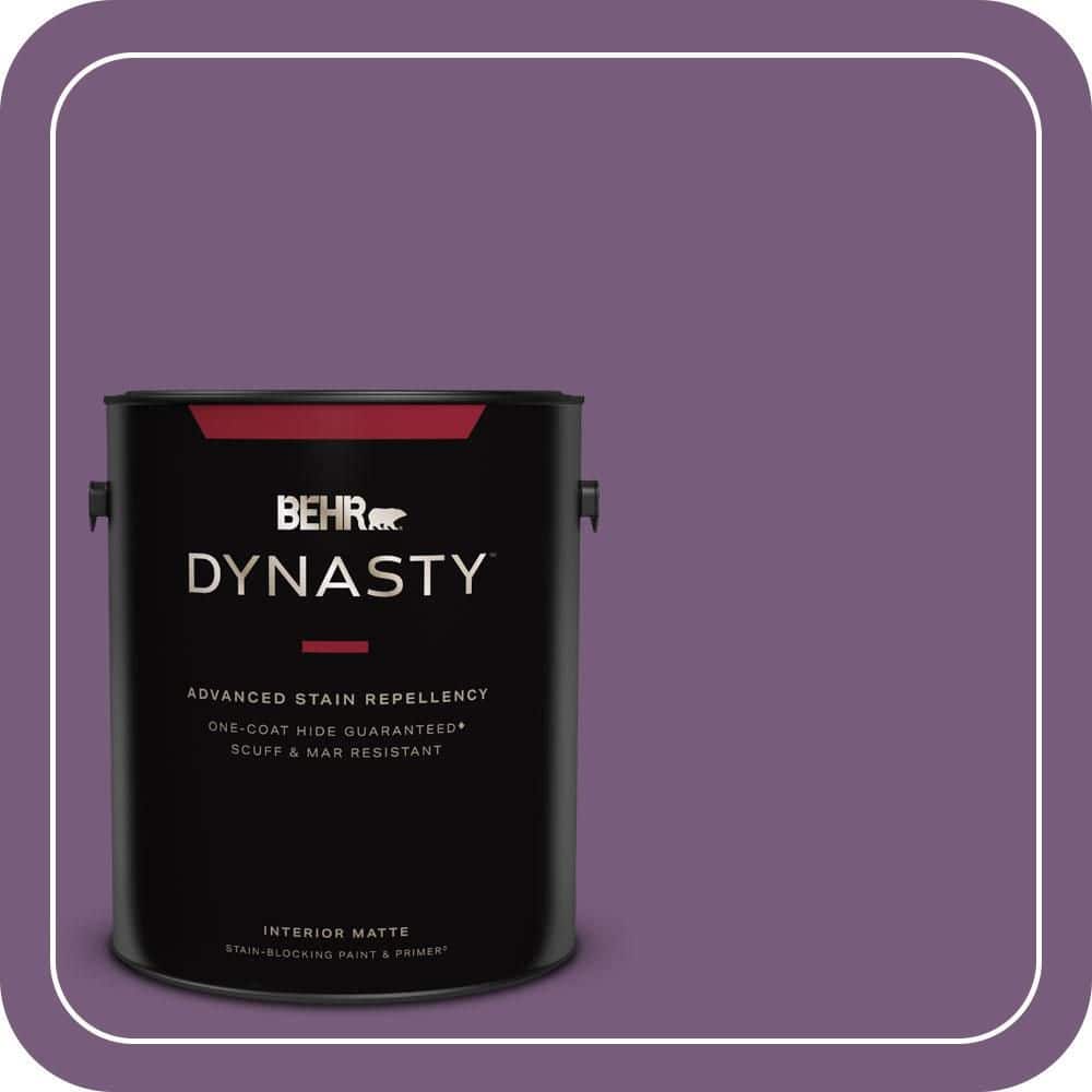 1 gal. #670D-7 Gala Ball Matte Interior Stain-Blocking Paint & Primer -  BEHR DYNASTY, ZZ070326