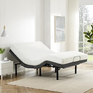 Signature Sleep Series Black Queen Adjustable Bed Frame with Multi-Position, Wireless Remote, by BIKAHOM