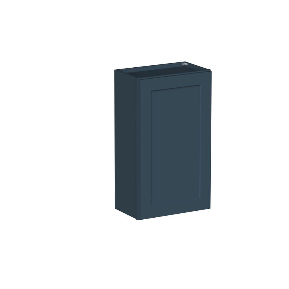 "Shaker Style 21"" W x 12"" D x 36"" H Wood Frame Ready to Assemble Single Door Wall Kitchen Cabinet in Cyber Grey" price history on PriceWatchPro