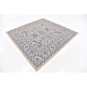 Outdoor Allover Beige 6' 0 x 6' 0 Square Rug