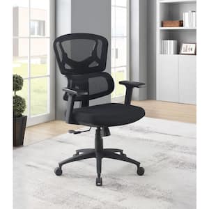 Fabric Seat Adjustable Height, Swivel, Tilt, Rolling, Reclining Ergonomic Executive Chair in Black with Adjustable Arms