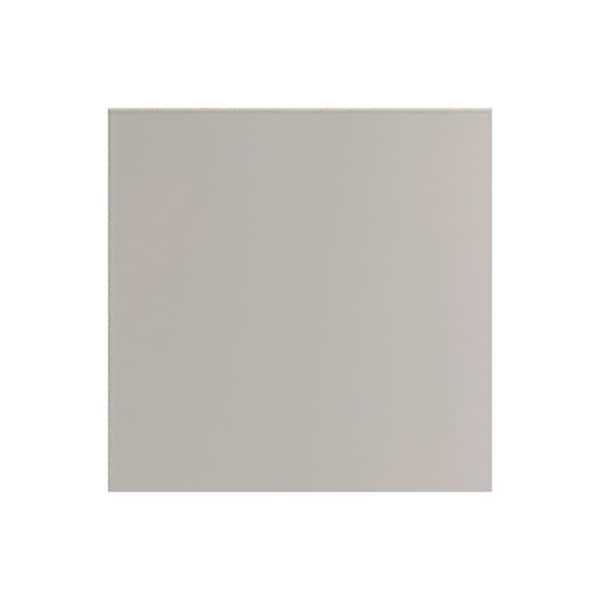 Miami 7.25 in. W x 0.625 in. D x 7.25 in. H Gray Cabinet Door Sample Shoreline Gray Matte