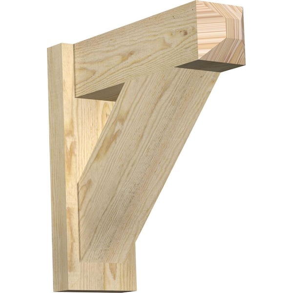Ekena Millwork 6 in. x 18 in. x 18 in. Douglas Fir Traditional Craftsman Rough Sawn Outlooker