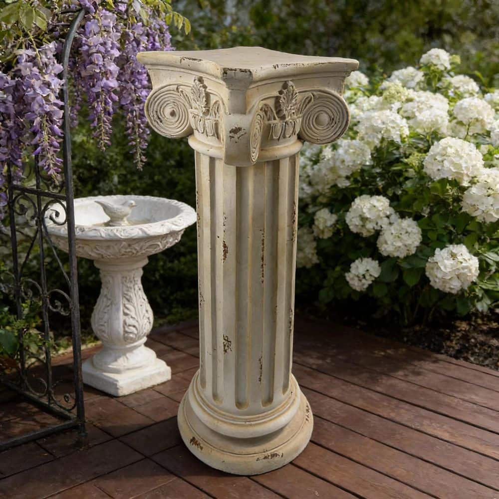 maocao hoom 28 in. Pedestal Column Plant Stand with Base Greek