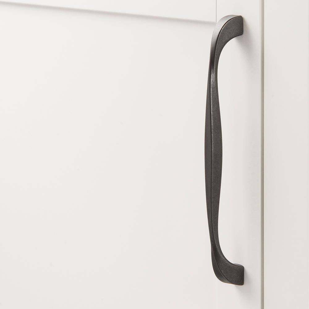 Black Iron Twist Kitchen Cabinet Bar Handles with Mounting Hardware