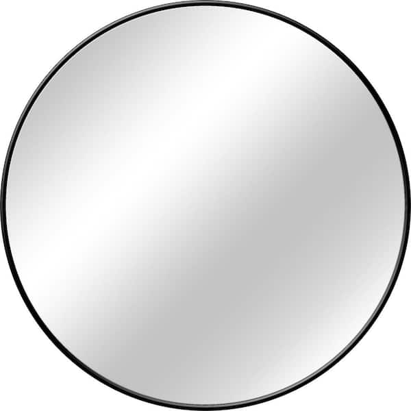 Home Decorators Collection Medium Round Black Classic Accent Mirror 24 In Diameter H5 Mh 641 The Depot Home Decorators Collection Medium Round, Round Wall Mirrors At Home Depot