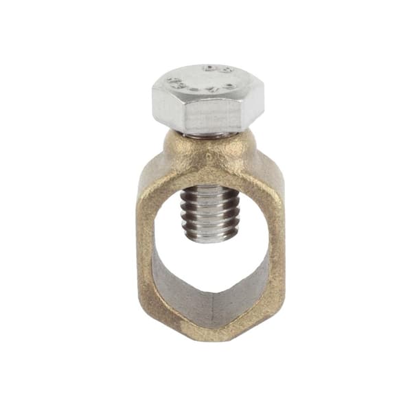Commercial Electric 5/8 in. Bronze Ground Rod Clamp (1-Pack)