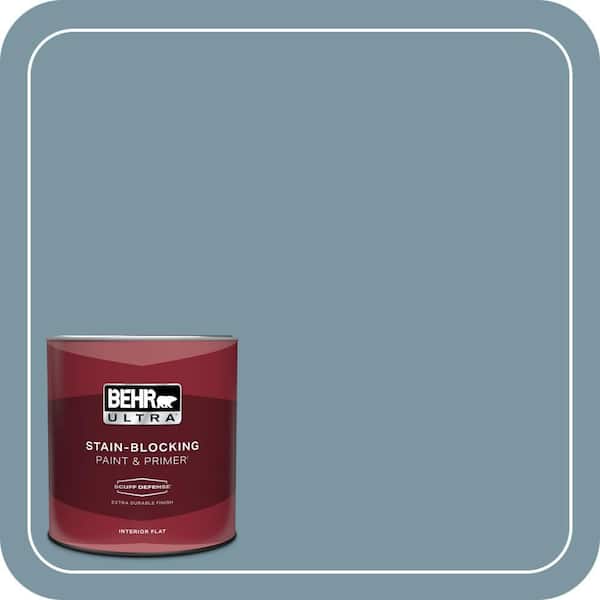 BEHR ULTRA 1 qt. #530F-5 Waterscape Extra Durable Flat Interior Paint & Primer