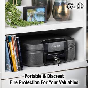 0.28 cu. ft. Fireproof & Waterproof Safe Box with Organizer
