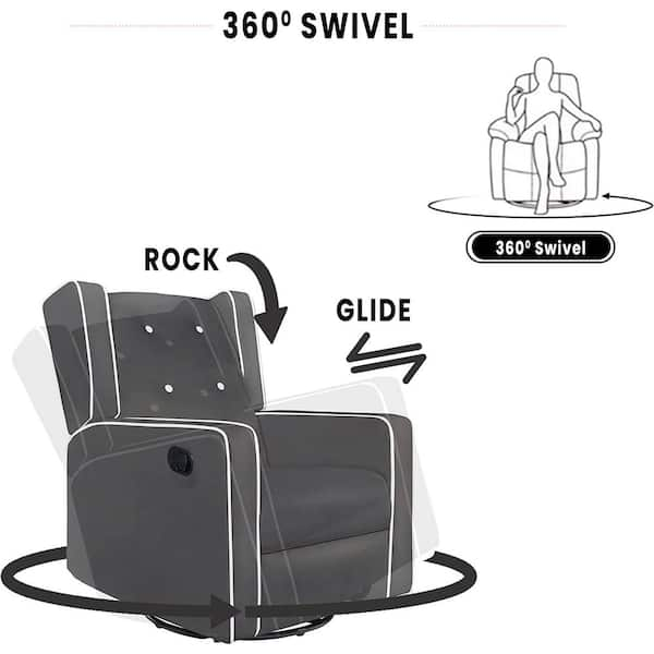 Odelia cheap swivel recliner